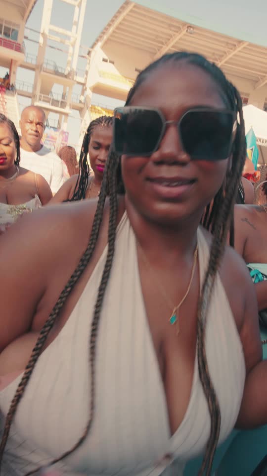Festival-goer in sunglasses